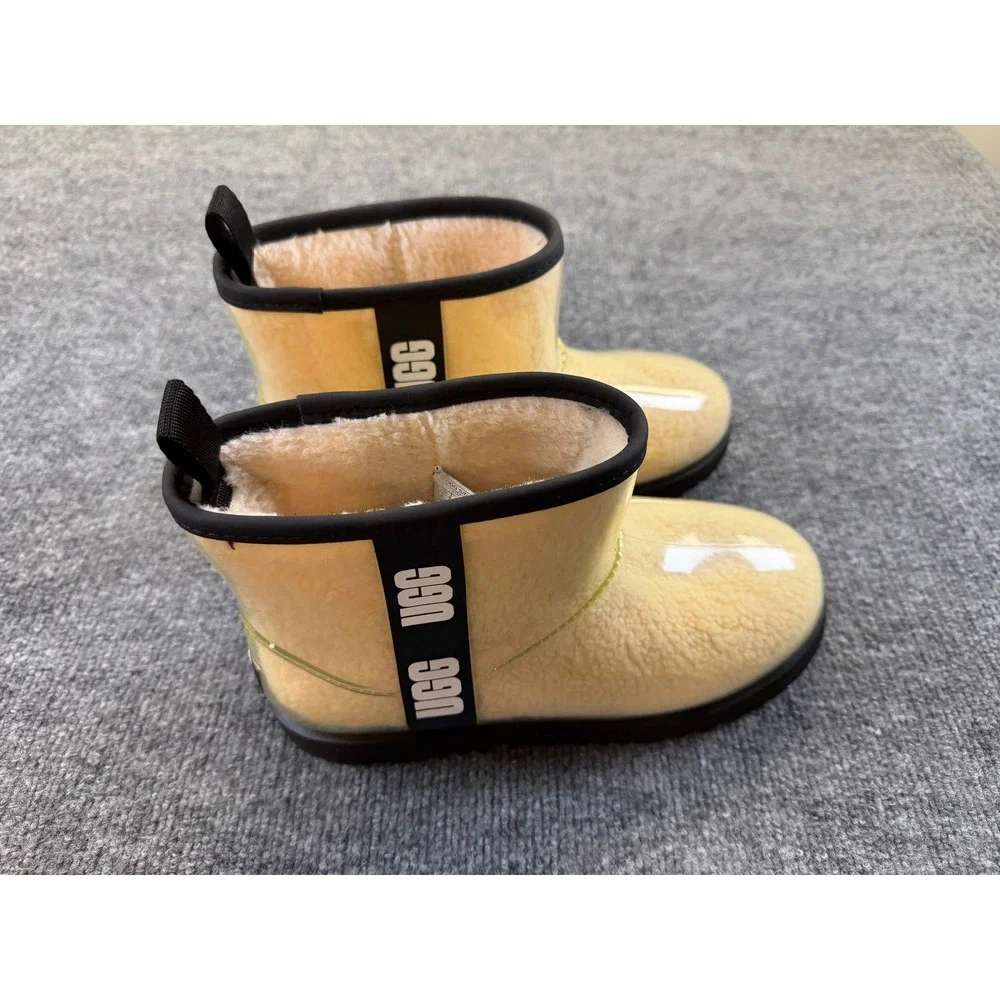 UGG Classic Clear Mini Boots Natural Black Waterproof 1112386K Womens 6